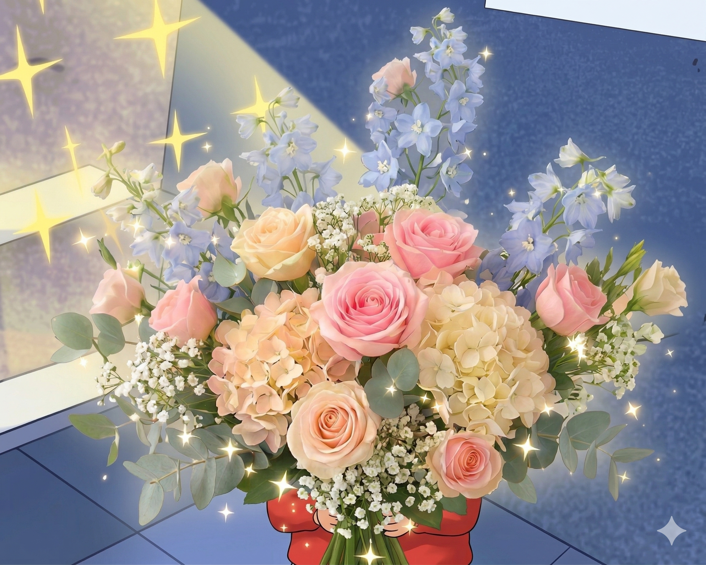 Bouquet opening frame three